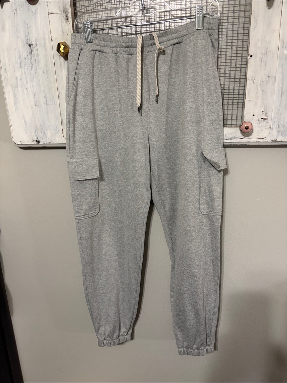 Vuori Light Gray Cargo Joggers